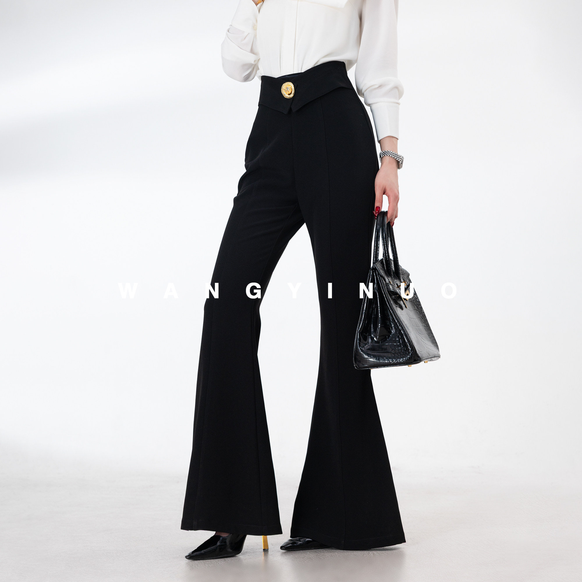 MD依诺【漠色如烟】2026新款时尚百搭气质设计师减龄休闲长裤裤子