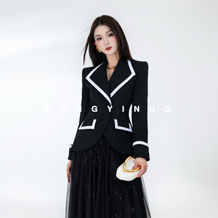 款 2025秋季 时尚 气质收腰设计感长袖 外套 MD依诺 西装 东方梦境