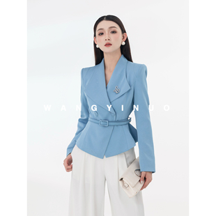 轻奢设计师欧若风显瘦翻领西装 2026春季 外套 春日色版 MD依诺