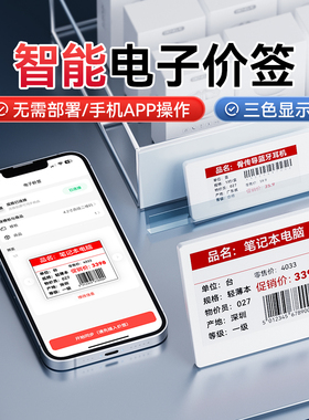 精臣ET10智能电子价签电子价格牌lcd显示屏价格牌超市电子货架标签商品ESL新零售显示彩屏无线墨水屏电子标签