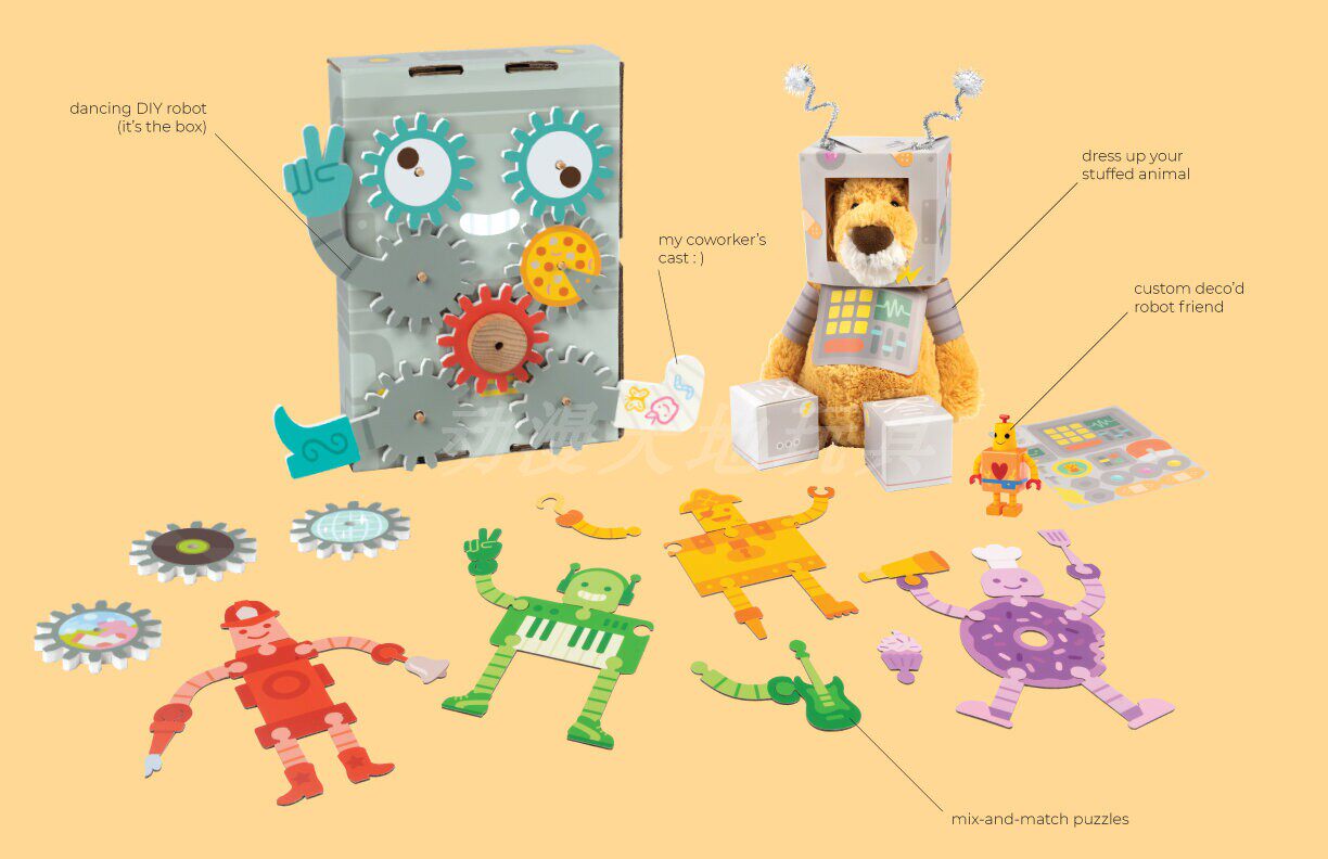 sago mini box 新款环保纸质折叠宠物咖啡厅场景过家家玩具游戏