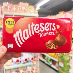 香港代购 英国进口麦提莎/Maltesers脆米夹心巧克力排装100g