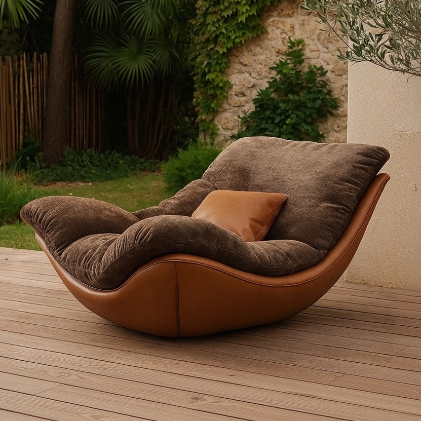 设计师创意现代简约客厅休闲椅沙发躺椅家用懒人沙发卧室高级椅子