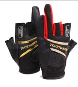 2018新款达瓦DAlWA钓鱼手套小羊皮真皮透气防滑防晒矶钓DG-10008T