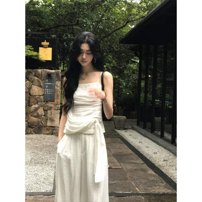 Norain不下雨【5/15 20:00 夏季新款】白色抹胸吊带上衣