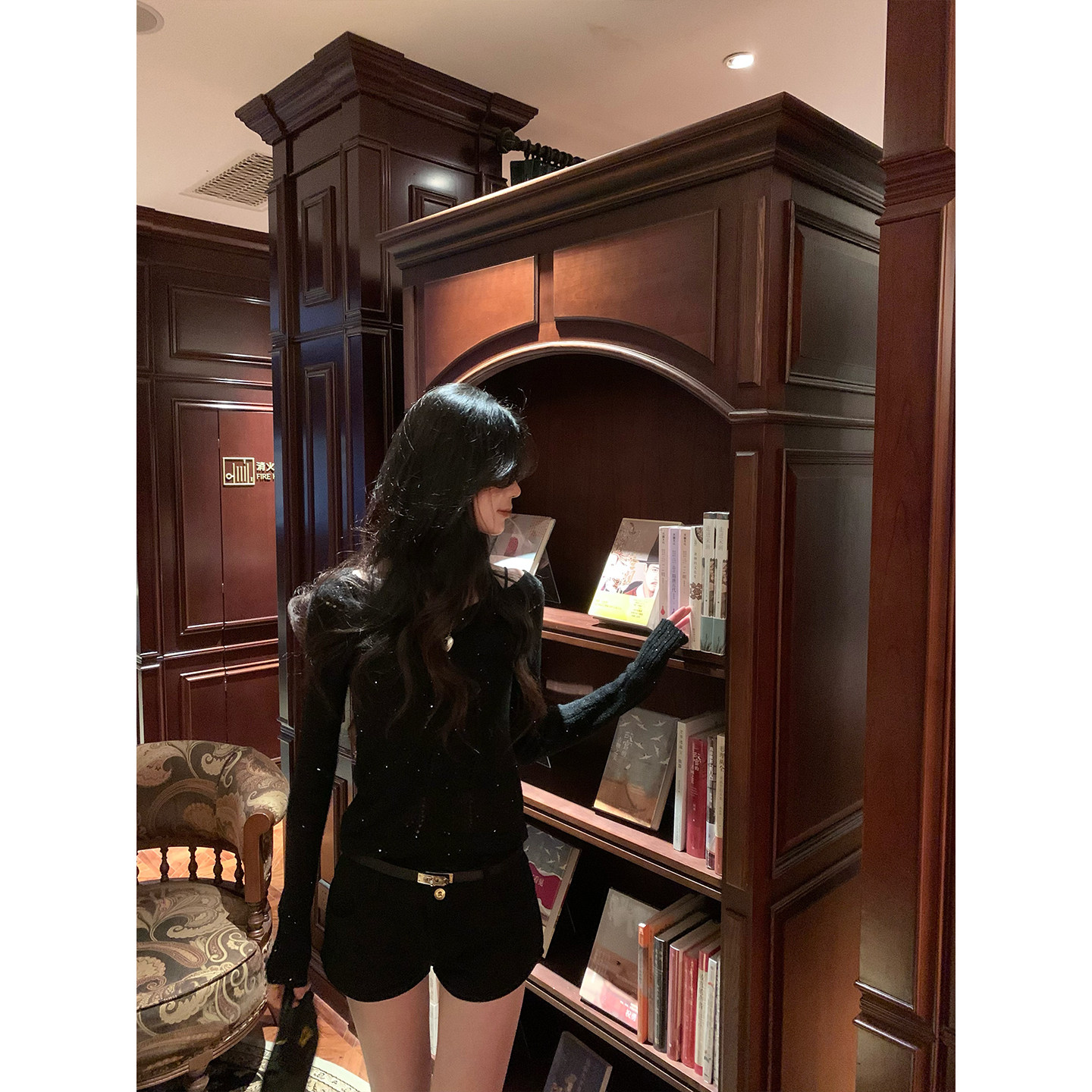 【1/23新品88折】Norain不下雨 黑色短裤女冬季时尚高腰修身裤子,女装/女士精品,短裤,淘宝优惠券,粉丝福利购,淘宝优惠卷