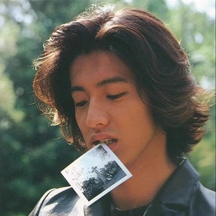 木村拓哉同款表演假发中分刘海帅气超酷短卷发逼真舞台cos全头套