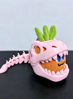 北京鸟巢限定3D打印恐龙头套