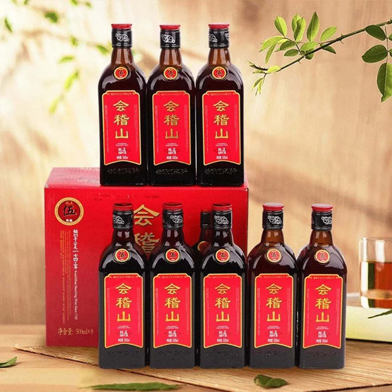 紹興黃酒 會稽山純正五年 5年陳老酒 整箱 半干型 糯米酒 花雕酒