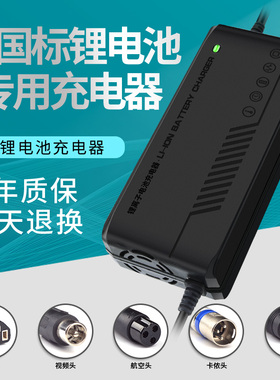 新国标锂电池电瓶充电器48V三元13串54.6v2a3a5a8a10a48v锂电充电