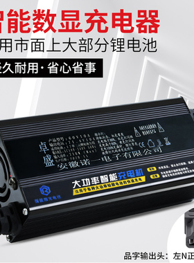 18串聚合物铝壳充电机75.6v锂电电瓶充电器75.6V8A10A5A快充外卖