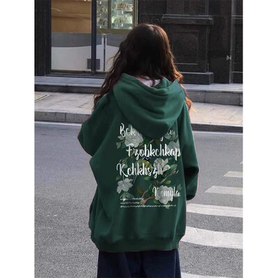 卫衣女秋冬季小个子加绒加厚外套