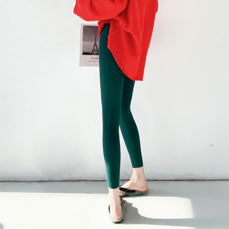 无勒痕贴合圣诞墨油绿色鲨鱼裤女秋季高腰收腹瘦腿瑜伽健身长款薄,女装/女士精品,打底裤,淘宝优惠券,粉丝福利购,淘宝优惠卷