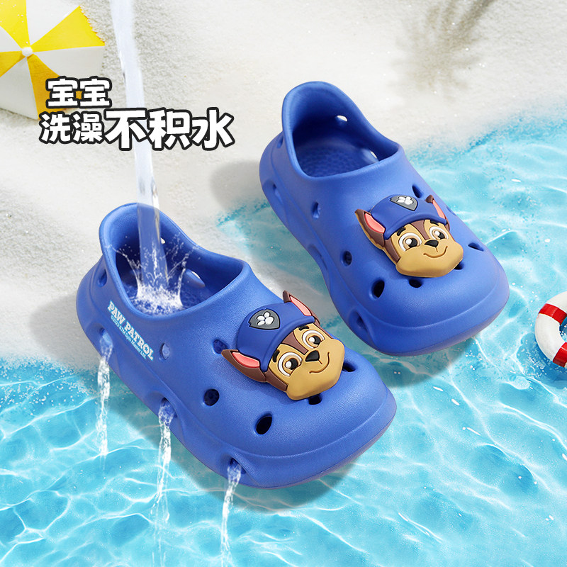 汪汪队儿童拖鞋男孩小童宝宝婴幼儿女童凉拖防滑夏季男童洞洞鞋女