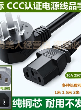 适用天际DDZ-16BW陶瓷白瓷隔水炖电炖锅3孔白色铜电源线三脚插头