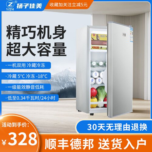 北极熊家用单门冰箱冷藏微冻结冰