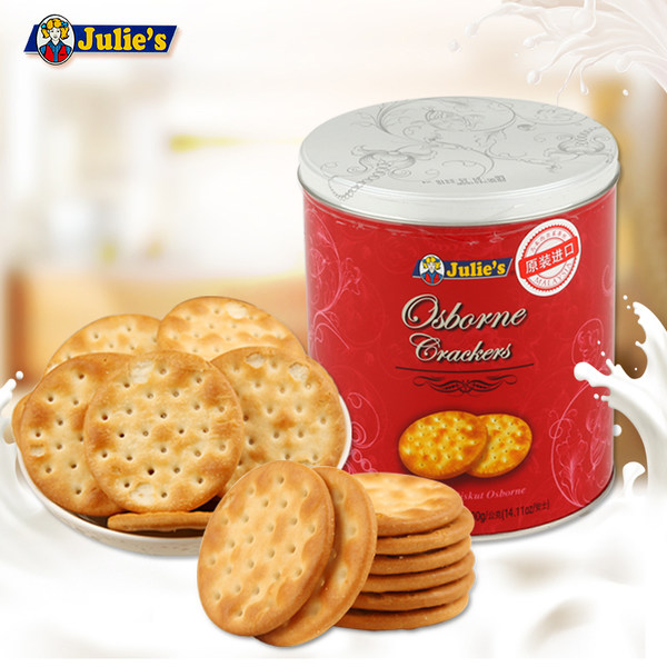 马来西亚进口 Julie’s 茱蒂丝 奥司饼干 400g铁罐装 天猫优惠券折后￥19.9包邮（￥39.9-20）