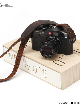 cam-in 意大利植鞣牛皮编织相机背带 肩垫款 圆孔接口 CS220