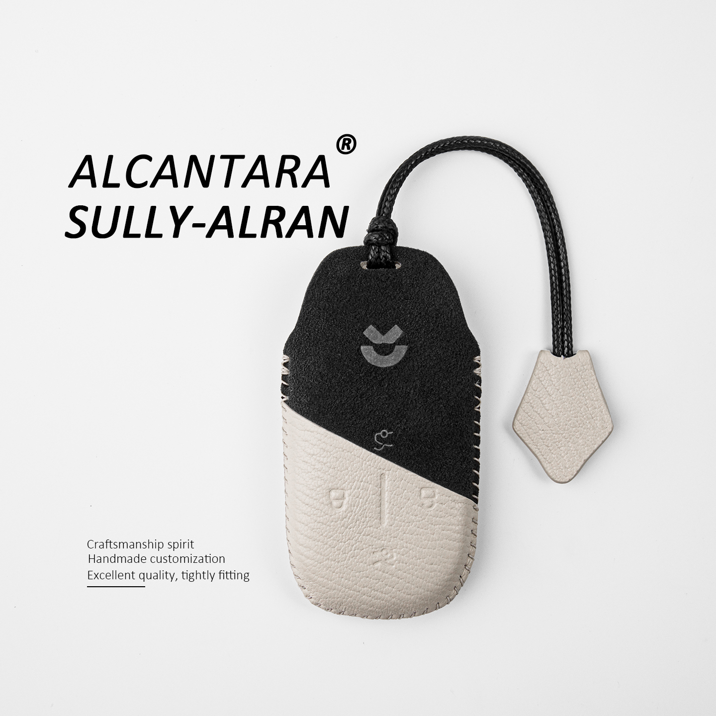 26新款蔚来ES8钥匙套高级山羊皮翻毛皮未来et9钥匙保护壳扣撞色包