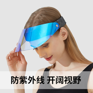 果冻防晒帽女夏跑步太阳帽户外时尚欧美运动空顶防紫外线遮阳帽