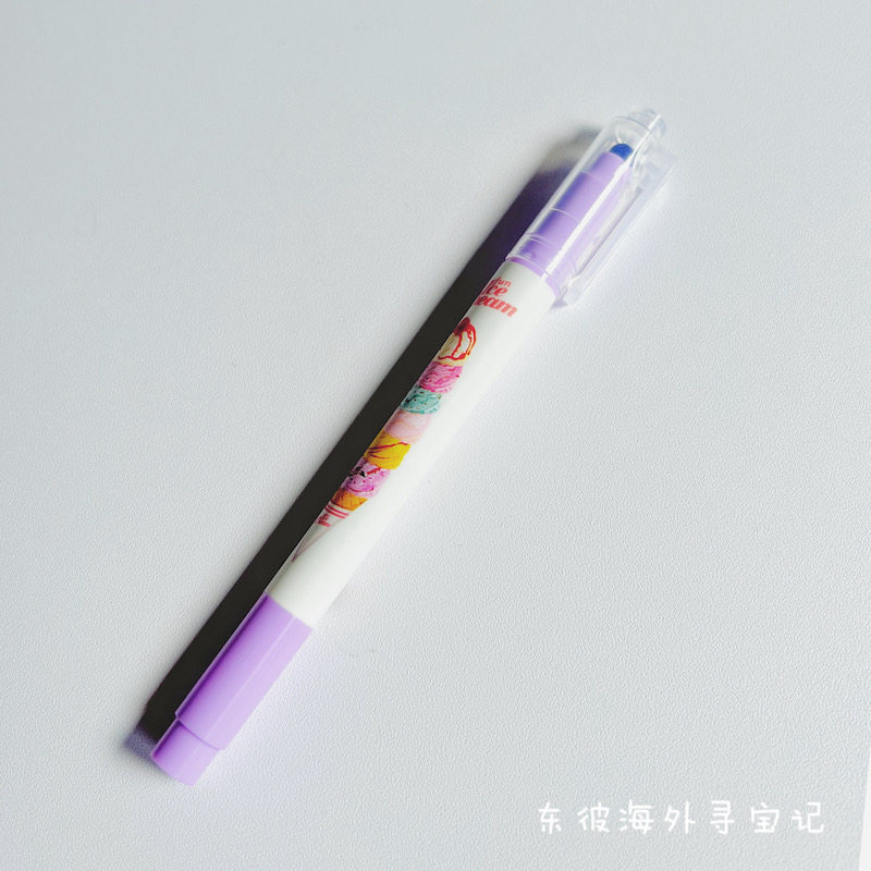 [재고] 일본 사카모토 아이스크림 한정 세트 마커 펜 지우개 클립