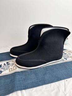 古装演出鞋子汉服古典中式男女婚鞋摄影道具内增高皂靴中国风靴子