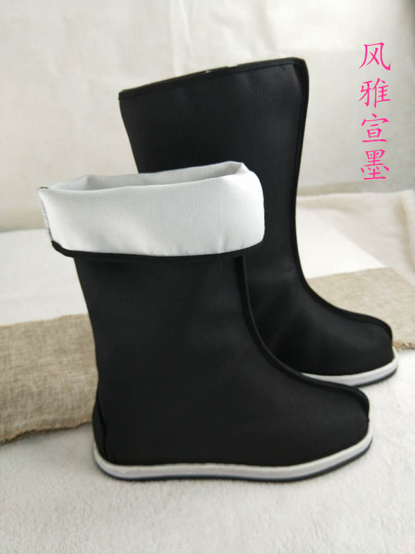 古装内增高手工千层底戏曲靴子