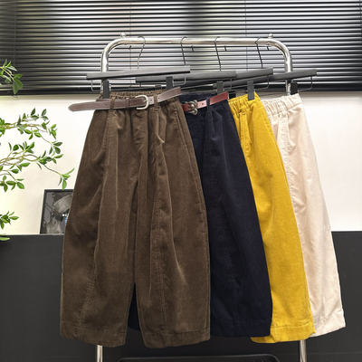 男童灯芯绒中大童休闲裤