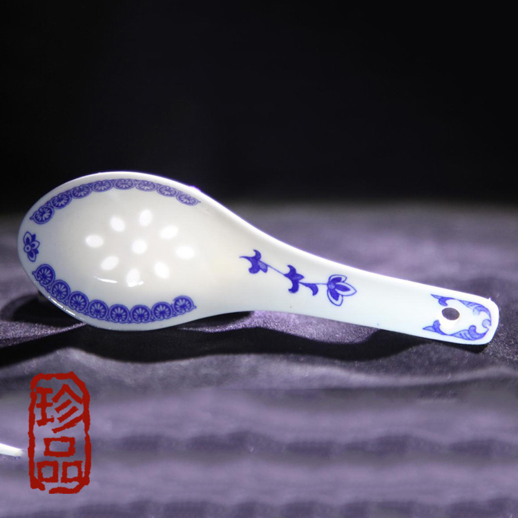 勺子青花瓷中式传统釉下彩餐馆