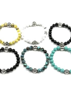 手链绿松石WUMING925纯银