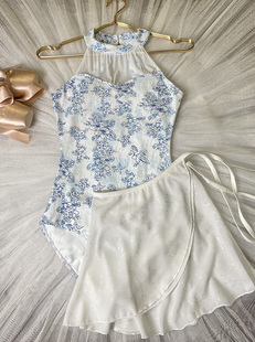 ModLatBal芭蕾舞服舞蹈服女挂脖连体体操服形体服空中瑜伽练功服