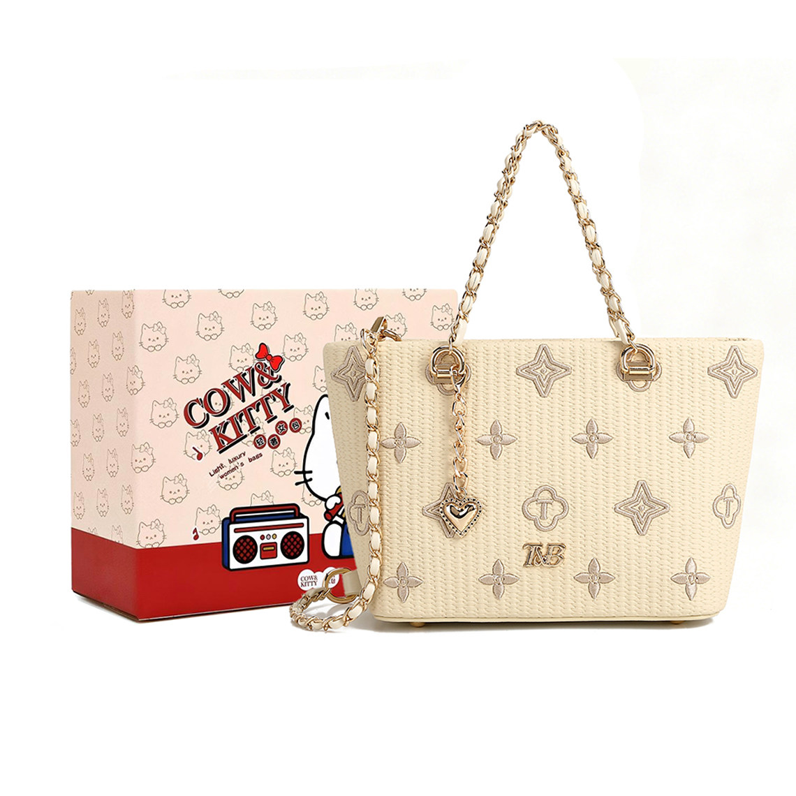 正品Cow&Kitty链条单肩斜挎包