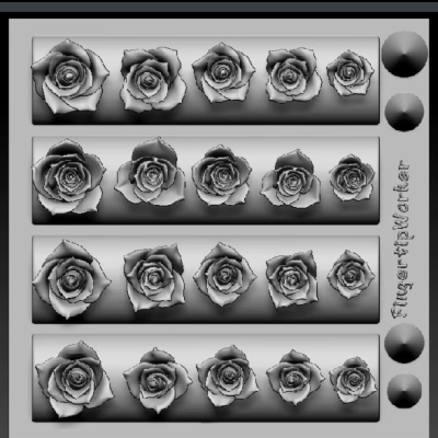 【FingertipWorker】原创小众精致立体玫瑰花加大版20个花8种花形