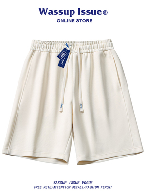 五分裤运动短裤休闲直筒裤纯棉