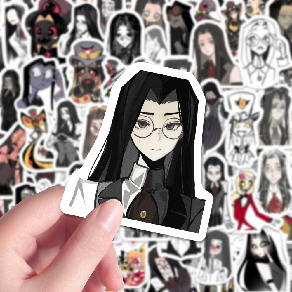 158张地狱客栈二次元潘修斯爵士周边ins高颜值立绘手账平板贴纸