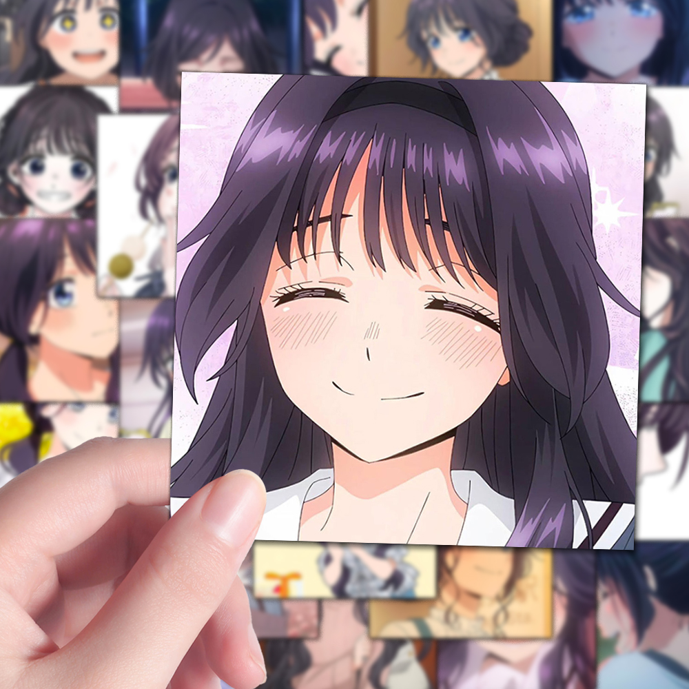 160张和栗薰子头像香花朵凛然绽放二次元动漫少女周边手账本贴纸
