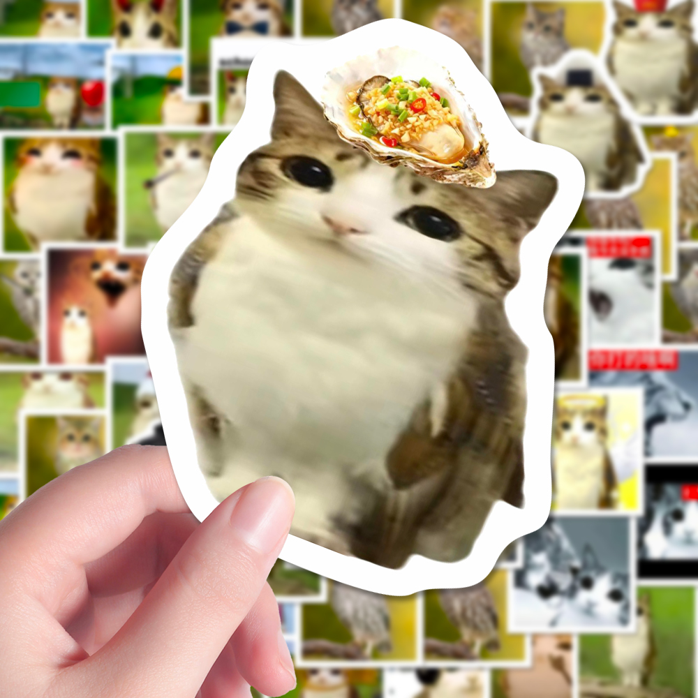 195张猫头鹰猫表情包网红猫meme梗图贴纸创意抽象个性房间桌面diy