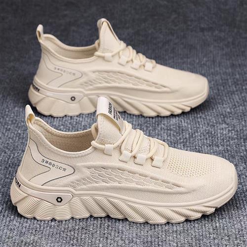 帕拉鞋男款2025新款夏季飞织网面透气空调鞋男士软底运动休闲鞋子