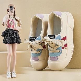 小白鞋 休闲鞋 新款 ins女学生增高厚底运动板鞋 KT2682 韩版 2025春季