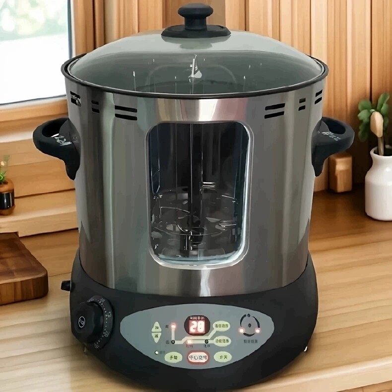 智能全自动旋转电烤炉家用无烟台式烤鸡鸭炉小型多功能定时烤串机