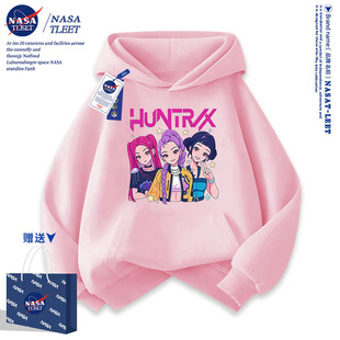NASA联名Kpop hunters猎魔女团男女童卫衣秋冬儿童洋气上衣 demon