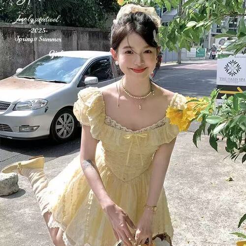 Acaine2/12 20:00 95折款泡泡奶芙 甜系少女感提花蛋糕裙