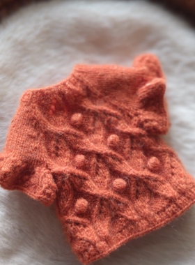 橙色镂空娃衣  只有娃衣