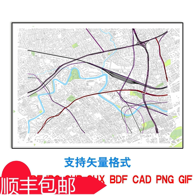 矢量地图新款订制全国各区域上海火车站特殊图可修改AI格式电子版