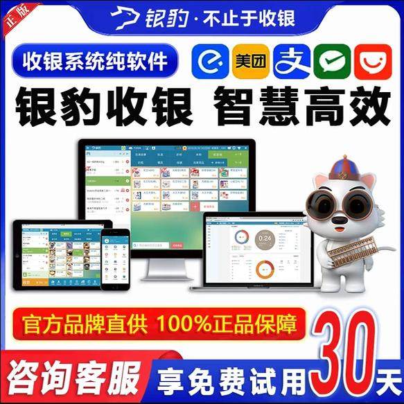 银豹收银系统小程序收银系统一体机餐饮零售超市商用银豹收银软件