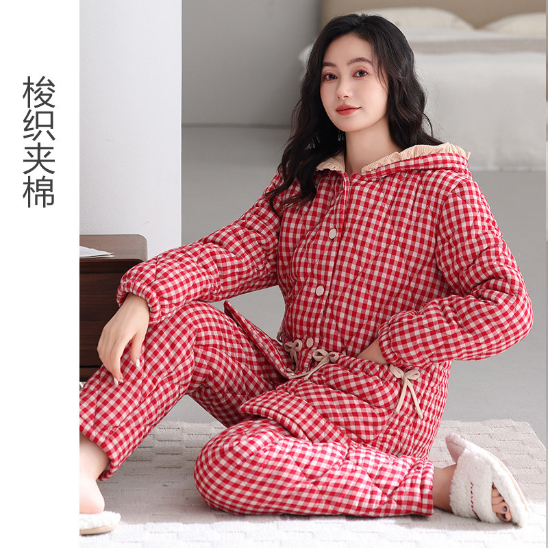 乌拉拉公主加厚纯棉女士睡衣冬款图片