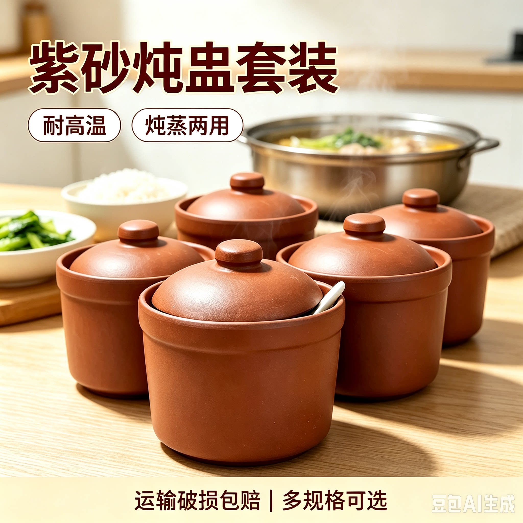 紫砂隔水炖盅商用家用蒸蛋燕窝