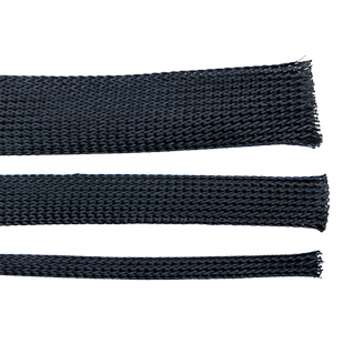 阻燃尼龙编织网管黑色PET伸缩网套管避震膨胀管电线护线管4-60mm