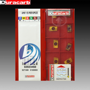 DURACARB杜龙卡普数控铣刀片APMT1135PDER DP5320不锈钢金色涂层