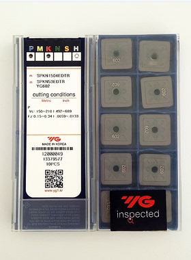 韩国YG数控刀片75度斜角刀粒SPKN1504EDTR YG602通用材质保障